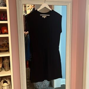 Lou & grey - LNC- size m - black sleeveless tie waste cotton dress